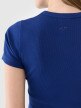 Damski t-shirt basic 4F 4FWSS25TTSHF1968 - granatowy