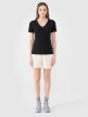 Damski t-shirt basic 4F 4FWSS25TTSHF1990 - czarny