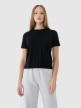 4F Damski tshirt basic 4F 4FWSS25TTSHF1991  czarny Czarny