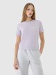 4F Damski tshirt basic 4F 4FWSS25TTSHF1991  fioletowy Fioletowy