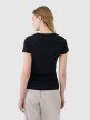 Damski t-shirt basic 4F 4FWSS25TTSHF1995 - czarny