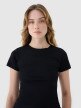 Damski t-shirt basic 4F 4FWSS25TTSHF1995 - czarny