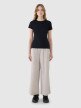 Damski t-shirt basic 4F 4FWSS25TTSHF1995 - czarny