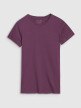 Damski t-shirt basic 4F 4FWSS25TTSHF1995 - fioletowy