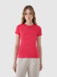 4F Damski tshirt basic 4F 4FWSS25TTSHF1995  różowy Różowy