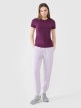 Damski t-shirt basic 4F 4FWSS25TTSHF2351 - fioletowy