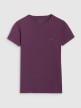 Damski t-shirt basic 4F 4FWSS25TTSHF2351 - fioletowy