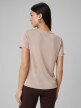 mini: Damski t-shirt basic 4F 4FWSS26TTSHF2773 - beżowy (6)