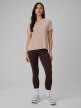 mini: Damski t-shirt basic 4F 4FWSS26TTSHF2773 - beżowy (5)