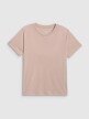 mini: Damski t-shirt basic 4F 4FWSS26TTSHF2773 - beżowy (7)
