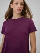 mini: Damski t-shirt basic 4F 4FWSS26TTSHF2773 - fioletowy (4)