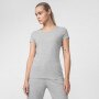 Damski t-shirt basic 4F NOSD4-TSD300 - szary