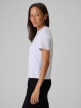 mini: Damski t-shirt bez nadruku 4F 4FRSS26TTSHF3985 - biały (3)