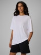 mini: Damski t-shirt bez nadruku 4F 4FRSS26TTSHF4262 - biały (1)
