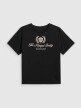 mini: Damski t-shirt boxy z nadrukiem 4F 4FWSS26TTSHF2738 - czarny (7)