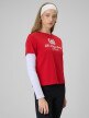 mini: Damski t-shirt boxy z nadrukiem 4F 4FWSS26TTSHF2738 - czerwony (3)