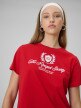 mini: Damski t-shirt boxy z nadrukiem 4F 4FWSS26TTSHF2738 - czerwony (4)