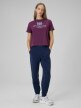 mini: Damski t-shirt boxy z nadrukiem 4F 4FWSS26TTSHF2738 - burgundowy (5)
