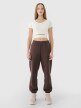 Damski t-shirt crop top 4F 4FRSS25TTSHF2695 - biały