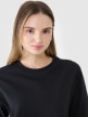 Damski t-shirt crop top 4F 4FRSS25TTSHF2695 - czarny