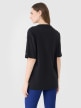 Damski t-shirt crop top 4F 4FRSS25TTSHF2695 - czarny
