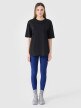 Damski t-shirt crop top 4F 4FRSS25TTSHF2695 - czarny