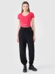 Damski t-shirt crop top 4F 4FRSS25TTSHF2695 - różowy