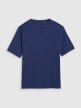 Damski t-shirt oversize 4F 4FRSS25TTSHF2694 - granatowy