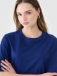 Damski t-shirt oversize 4F 4FRSS25TTSHF2694 - granatowy