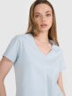 Damski t-shirt oversize 4F 4FRSS25TTSHF2778 - niebieski