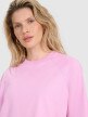 Damski t-shirt oversize 4F 4FRSS25TTSHF2792 - różowy