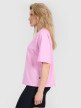 Damski t-shirt oversize 4F 4FRSS25TTSHF2792 - różowy