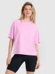 Damski t-shirt oversize 4F 4FRSS25TTSHF2792 - różowy