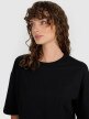 mini: Damski t-shirt oversize 4F 4FWAW25TTSHF2350 - czarny (3)