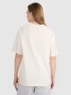 Damski t-shirt oversize z nadrukiem 4F 4FRSS25TTSHF2791 - biały