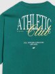 Damski t-shirt oversize z nadrukiem 4F 4FRSS25TTSHF2977 - zielony