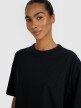 Damski t-shirt oversize z nadrukiem 4F 4FRSS25TTSHF2979 - czarny