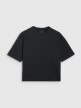 Damski t-shirt oversize z nadrukiem 4F 4FRSS25TTSHF2979 - czarny