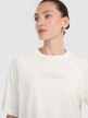 mini: Damski t-shirt oversize z nadrukiem 4F 4FWAW25TTSHF2323 - biały (3)