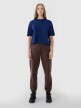 Damski t-shirt oversize z nadrukiem 4F 4FWSS25TTSHF1971 - granatowy