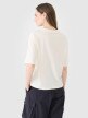 Damski t-shirt oversize z nadrukiem 4F 4FWSS25TTSHF1996 - biały