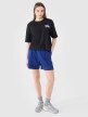 Damski t-shirt oversize z nadrukiem 4F 4FWSS25TTSHF1996 - czarny