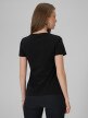 mini: Damski t-shirt slim 4F 4FRSS26TTSHF3628 - czarny (4)