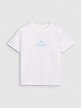 Damski t-shirt z nadrukiem 4F 4FRSS24TTSHF2544 - biały