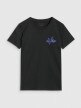 Damski t-shirt z nadrukiem 4F 4FRSS25TTSHF2693 - czarny