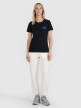Damski t-shirt z nadrukiem 4F 4FRSS25TTSHF2693 - czarny