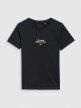 Damski t-shirt z nadrukiem 4F 4FRSS25TTSHF2786 - czarny