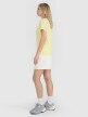Damski t-shirt z nadrukiem 4F 4FRSS25TTSHF2786 - żółty