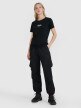 Damski t-shirt z nadrukiem 4F 4FRSS25TTSHF2786 - czarny