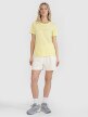 Damski t-shirt z nadrukiem 4F 4FRSS25TTSHF2786 - żółty